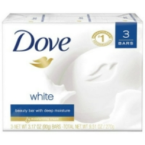 Dove White Beauty Bar, 3.17 oz, 3 Bar