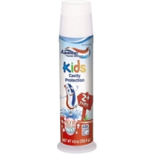 Aquafresh Fluoride Toothpaste Kids Cavity Protection Bubble