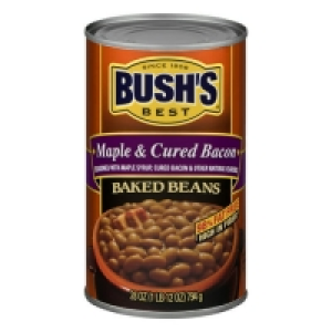 (4 Pack) BUSHS Maple and Cured Bacon Baked Beans, 28 oz.
