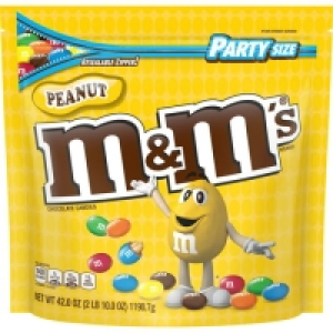 M&Ms, Peanut Milk Chocolate Candy, Party Size, 42 Ounce