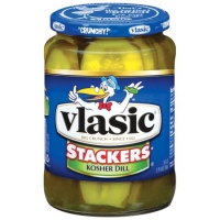 Walmart  (3 Pack) Vlasic: Sandwich Stackers Kosher Dill Pickles, 24 F