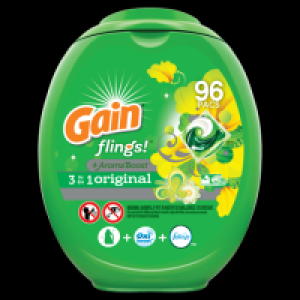 Gain Flings Original, Laundry Detergent Pacs, 96 ct.