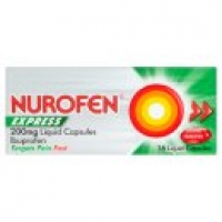 Asda Nurofen Express Pain Relief Ibuprofen Liquid Capsules