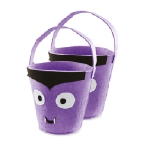 Aldi  Vampire Felt Bucket 2 Pack