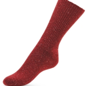 Aldi  Bordeaux Rib Wool-Socks