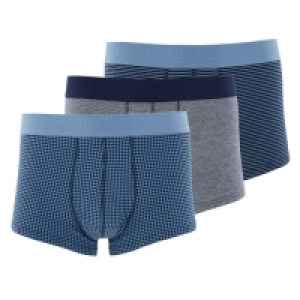 Mens 3 Pack Blue/Grey Hipsters