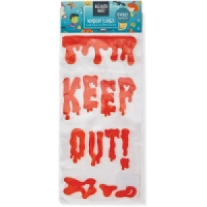 Halloween Window Keep Out Stickers