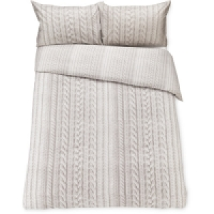 Aldi  Stone Knit Look Superking Duvet Set