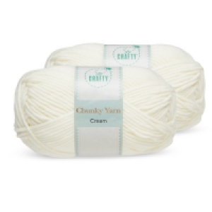 Cream Chunky Yarn 2 Pack