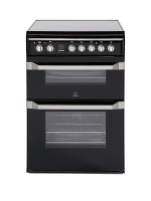 Indesit ID60C2K 60cm Double Oven Electric Cooker with Cerami £429.99