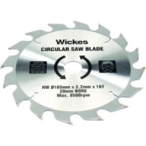 Wickes 20 Teeth Coarse Cut Circular Saw Blade 165x20mm £23.19