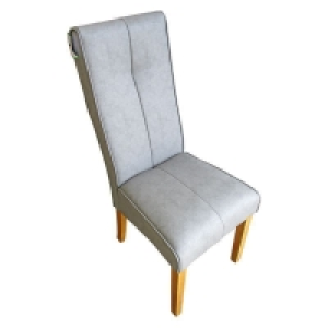 Milan Dining Chair Grey & Faux Leather £47.00