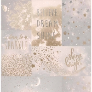 Wilko  Graham & Brown Fresco Starlight Love to Shine Natural Wallpa