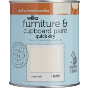 Wilko Ivory Tusk Quick Dry Satin Furniture and Cup board Pai £10.00