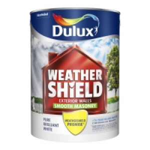 Wilko  Dulux Weathershield Smooth Masonry Paint Pure Brilliant Whit