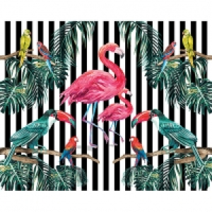 ohpopsi Tropical Wildlife Wall Mural - L 3m (W) x 2.4m (H) £60.00