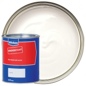 Wickes Value Undercoat Paint - White 750ml &pound;9.00