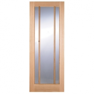 Wickes York Fully Glazed Oak 3 Panel Internal Door - 1981mm  £140.00