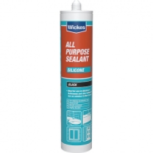 Wickes  Wickes All Purpose Silicone Sealant - Black 310ml