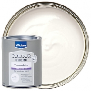 Wickes Truewhite Satinwood Paint - Pure Brilliant White 750m £14.00
