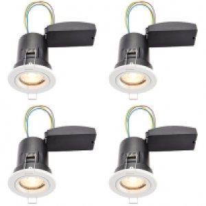 Wickes White LED Premium Fire Rated Downlight - 6W - Pack of £40.00