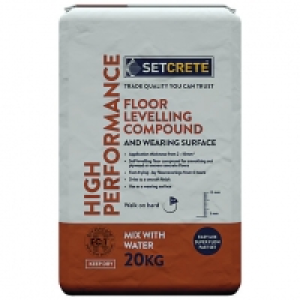 Setcrete High Performance Floor Levelling Compound - 20kg £20.00