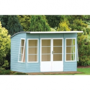 Shire 10 x 6 ft Orchid Curved Roof Double Door Summerhouse &pound;1,202.00
