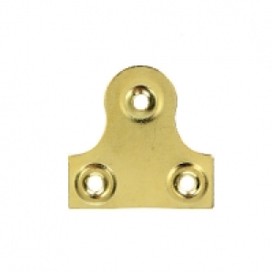 Wickes Glass Plate Plain - Brass 33mm Pack of 10 £5.00