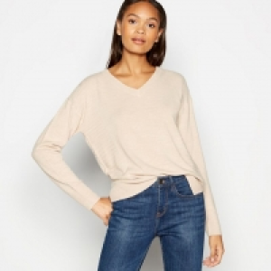 Natural Relaxed V-Neck Jumper