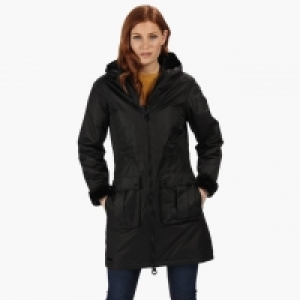 Black Romina Waterproof Breathable Hooded Parka