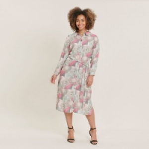 Debenhams  Blush Tile Print Shirt Dress