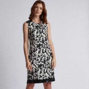 Tall Multicoloured Camouflage Print Sequin Trim Shift Dress