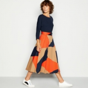 Multicoloured Abstract Utility Midi Dress