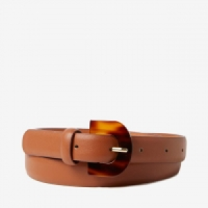 Tan Tort Buckle Belt