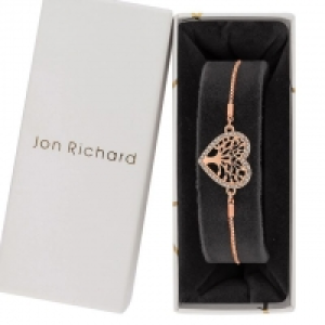 Silver Heart Tree Of Life Toggle Bracelet-Gift Boxed