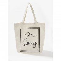 Debenhams  Ivory Miss Sassy Slogan Shopper Bag