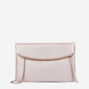 Debenhams  Rose Gold Foldover Clutch Bag