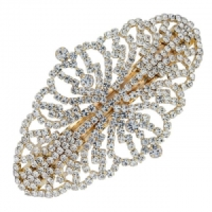 Debenhams  Gold Crystal Ornate Hair Clip