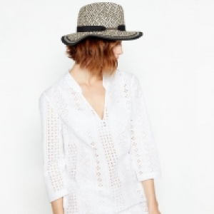 Multicoloured Braid Fedora Hat