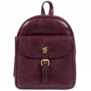 Plum Eloise handcrafted leather backpack