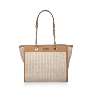 Camel Cassie Raffia Shopper Raffia Shopper Bag