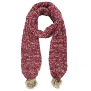 Maroon Frosty knit scarf