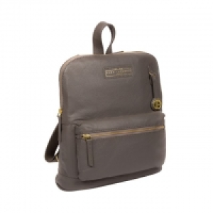 Grey Corfe Leather Backpack