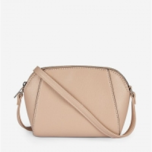 Natural Zip Top Cross Body Bag