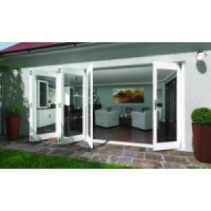 Wickes Lyndon Finished Folding Patio Door White 14ft Wide £2.54