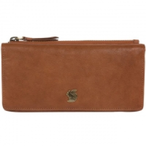 Tan Dotty handcrafted leather purse