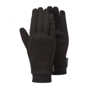 Black cocoon silk liner gloves