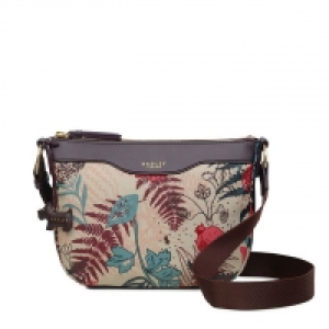 Multi-Coloured Botanical Floral Print Small Crossbody Bag