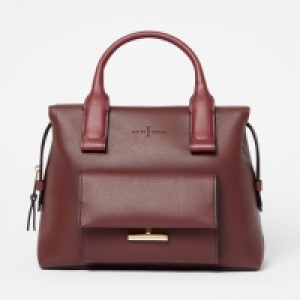 Wine Faux Snakeskin Goring Grab Bag