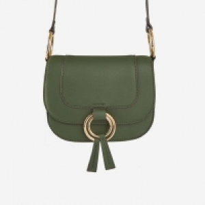 Forest Green Ring Saddle Cross Body Bag